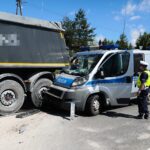 14.06.2021. Kielce. Wypadek z udziałem radiowozu / Wiktor Taszłow / Radio Kielce