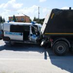 14.06.2021. Kielce. Wypadek z udziałem radiowozu / Wiktor Taszłow / Radio Kielce