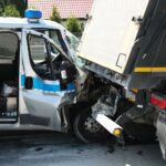 14.06.2021. Kielce. Wypadek z udziałem radiowozu / Wiktor Taszłow / Radio Kielce