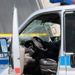 14.06.2021. Kielce. Wypadek z udziałem radiowozu / Wiktor Taszłow / Radio Kielce