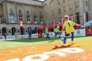 14.06.2021. Kielce. Finał turnieju „Piątki na Rynku Sport CK 2021”. Baszta Rytwiany pokonała Broń Radom 6:0 / Wiktor Taszłow / Radio Kielce