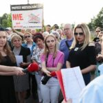 15.06.2021. Kielce. Protest osób mieszkających przy ulicy Domaszowskiej / Wiktor Taszłow / Radio Kielce