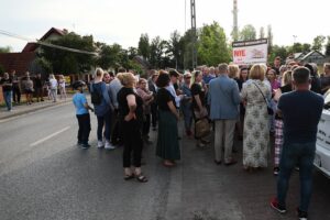 15.06.2021. Kielce. Protest osób mieszkających przy ulicy Domaszowskiej / Wiktor Taszłow / Radio Kielce