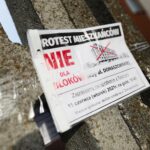 15.06.2021. Kielce. Protest osób mieszkających przy ulicy Domaszowskiej / Wiktor Taszłow / Radio Kielce