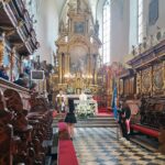 07.06.2021. Skalbmierz. Msza święta w skalbmierskiej kolegiacie rozpoczęła obchody tygodnia Stanisława ze Skalbmierza / Marta Gajda / Radio Kielce