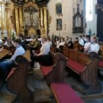 07.06.2021. Skalbmierz. Msza święta w skalbmierskiej kolegiacie rozpoczęła obchody tygodnia Stanisława ze Skalbmierza / Marta Gajda / Radio Kielce