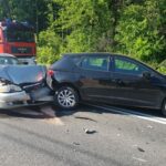 20.06.2021. Skarżysko-Kamienna. Wypadek na drodze krajowej nr 42 / KPP Skarżysko-Kamienna