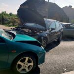 20.06.2021. Skarżysko-Kamienna. Wypadek na drodze krajowej nr 42 / KPP Skarżysko-Kamienna