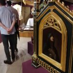 25.06.2021. Pińczów. Wystawa „Propius ad deum - sztuka sakralna na Ponidziu” w Muzeum Regionalnym w Pińczowie / Marta Gajda / Radio Kielce