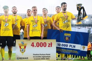 16.06.2021. Kielce. Finałowy mecz Pucharu Polski na szczeblu okręgu KSZO Ostrowiec - Czarni Połaniec / Wiktor Taszłow / Radio Kielce