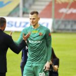 04.06.2021. Kielce. 33. Fortuna 1 Ligi: Korona Kielce - Widzew Łódź. Pożegnanie Marka Kozioła / Jarosław Kubalski / Radio Kielce