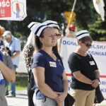 07.06.2021. Kielce. Świętokrzyski Urząd Wojewódzki. Akcja protestacyjna pielęgniarek / Jarosław Kubalski / Radio Kielce