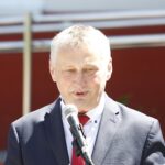 14.06.2021. Krępa. Oddanie do użytku mieszkań socjalnych. Na zdjęciu: Zbigniew Koniusz - wojewoda świętokrzyski / Jarosław Kubalski / Radio Kielce