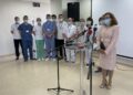 17.06.2021. Starachowice. Spotkanie dyrekcji szpitala i poseł Agaty Wojtyszek z lekarzami / Anna Głąb / Radio Kielce