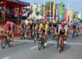 25.06.2021. Kielce. Meta czwartego etapu  32. Wyścigu Solidarności i Olimpijczyków / Wiktor Taszłow / Radio Kielce