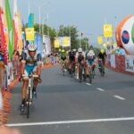 25.06.2021. Kielce. Meta czwartego etapu  32. Wyścigu Solidarności i Olimpijczyków / Wiktor Taszłow / Radio Kielce