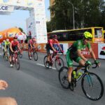 25.06.2021. Kielce. Meta czwartego etapu  32. Wyścigu Solidarności i Olimpijczyków / Wiktor Taszłow / Radio Kielce