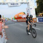 25.06.2021. Kielce. Meta czwartego etapu  32. Wyścigu Solidarności i Olimpijczyków / Wiktor Taszłow / Radio Kielce