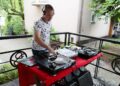 26.06.2021. Jędrzejów. Otwarte powiatowe mistrzostwa Vinyl Dj i giełda płyt CD, Kaset magnetofonowych i winyli / Wiktor Taszłow / Radio Kielce
