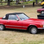 26.06.2021. Podzamcze. Ogólnopolski Zlot Klubu Miłośników Mercedesów / Wiktor Taszłow / Radio Kielce