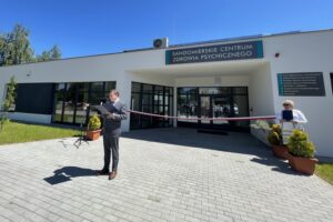 14.06.2021. Sandomierz. Otwarcie Centrum Zdrowia Psychicznego. Na zdjęciu: Marek Kos, dyrektor Szpitala Specjalistycznego im. Ducha Świętego w Sandomierzu / Grażyna Szlęzak-Wójcik / Radio Kielce