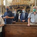 17.06.2021. Sandomierz. Msza święta z okazji 60-lecia posługi kapłańskiej biskupa Edwarda Frankowskiego / Grażyna Szlęzak-Wójcik / Radio Kielce