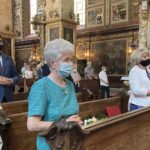 17.06.2021. Sandomierz. Msza święta z okazji 60-lecia posługi kapłańskiej biskupa Edwarda Frankowskiego / Grażyna Szlęzak-Wójcik / Radio Kielce