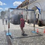 19.06.2021. Sandomierz. Kurtyna wodna / Grażyna Szlęzak-Wójcik / Radio Kielce