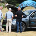 26.06.2021. Podzamcze. Ogólnopolski Zlot Klubu Miłośników Mercedesów / Wiktor Taszłow / Radio Kielce