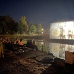 20.06.2021. Rytwiany. Kino wodne / Grażyna Szlęzak-Wójcik / Radio Kielce