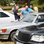 26.06.2021. Podzamcze. Ogólnopolski Zlot Klubu Miłośników Mercedesów / Wiktor Taszłow / Radio Kielce