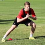 28.06.2021. Kielce. Pierwszy trening Korony po wakacyjnej przerwie / Wiktor Taszłow / Radio Kielce