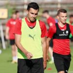 28.06.2021. Kielce. Pierwszy trening Korony po wakacyjnej przerwie / Wiktor Taszłow / Radio Kielce