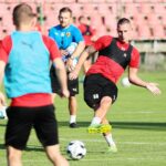 28.06.2021. Kielce. Pierwszy trening Korony po wakacyjnej przerwie / Wiktor Taszłow / Radio Kielce