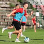 28.06.2021. Kielce. Pierwszy trening Korony po wakacyjnej przerwie / Wiktor Taszłow / Radio Kielce