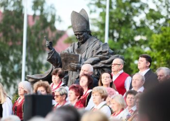 03.06.2021. Masłów. Rocznica wizyty Jana Pawła II / Wiktor Taszłow / Radio Kielce