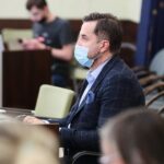 10.06.2021. Kielce. Sesja Rady Miasta Kielce. Na zdjęciu: Kamil Suchański - radny / Wiktor Taszłow / Radio Kielce