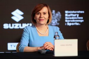 10.06.2021 Kielce. Konferencja dotycząca boksu. Na zdjęciu: Anna Krupka - wiceminister kultury, dziedzictwa narodowego i sportu, / Wiktor Taszłow / Radio Kielce