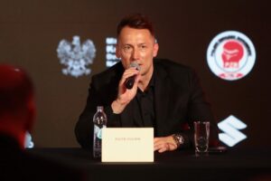 10.06.2021 Kielce. Konferencja dotycząca boksu. Na zdjęciu: Piotr Dulnik - prezes Suzuki Motor Poland / Wiktor Taszłow / Radio Kielce