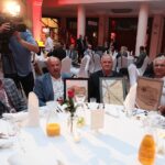 10.06.2021 Kielce. Gala podsumowująca I Forum Polskiego Boksu w Kielcach. Na zdjęciu (od lewej): Andrzej Stawski, Grzegorz Nowaczek - prezes Polskiego Związku Bokserskiego / Wiktor Taszłow / Radio Kielce