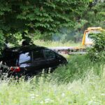 12.06.2021. Kielce. Osobowy ford wpadł do Silnicy / Wiktor Taszlow / Radio Kielce