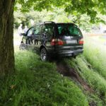 12.06.2021. Kielce. Osobowy ford wpadł do Silnicy / Wiktor Taszlow / Radio Kielce