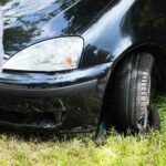 12.06.2021. Kielce. Osobowy ford wpadł do Silnicy / Wiktor Taszlow / Radio Kielce