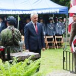 12.06.2021. Wykus. Uroczystości upamiętniające żołnierzy Armii Krajowej. Na zdjęciu: Zbigniew Koniusz - wojewoda świętokrzyski / Wiktor Taszłow / Radio Kielce