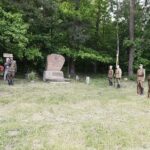 06.06.2021 Miedziana Góra. Pomnik żołnierzy AK. Uroczystości upamiętniające rocznicę śmierci podporucznika Zbigniewa Kruszelnickiego - „Wilka” / Jarosław Kubalski / Radio Kielce