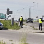 01.06.2021 Kielce. Policja na ulicy Ściegiennego. Pomiar prędkości / Jarosław Kubalski / Radio Kielce