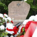 06.06.2021 Miedziana Góra. Pomnik żołnierzy AK. Uroczystości upamiętniające rocznicę śmierci podporucznika Zbigniewa Kruszelnickiego - „Wilka” / Jarosław Kubalski / Radio Kielce