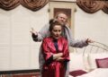 02.05.2021 Kielce. Teatr  TeTaTeT. Próba spektaklu "Seks dla opornych". Ewa Pająk i Jacek Mąka / Jarosław Kubalski / Radio Kielce