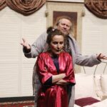 02.05.2021 Kielce. Teatr  TeTaTeT. Próba spektaklu "Seks dla opornych". Ewa Pająk i Jacek Mąka / Jarosław Kubalski / Radio Kielce