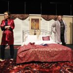 02.05.2021 Kielce. Teatr  TeTaTeT. Próba spektaklu "Seks dla opornych". Ewa Pająk i Jacek Mąka / Jarosław Kubalski / Radio Kielce